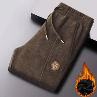 子束脚宽松工装 灯芯绒卫裤 青少年秋冬季 秋冬季 保暖加绒休闲裤 男裤