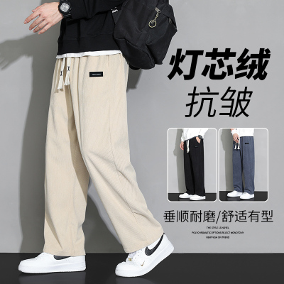 加绒加厚休闲裤男款春秋冬季宽松