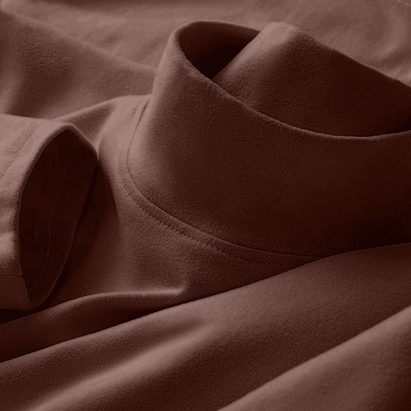 半高领衣服男士长袖春秋季修身百搭纯色套头T恤大码运动休闲上装