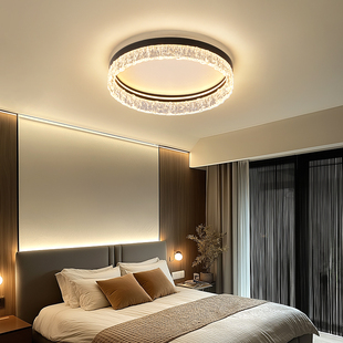全光谱卧室吸顶灯现代简约书房房间主灯意式极简轻奢2025新款灯具