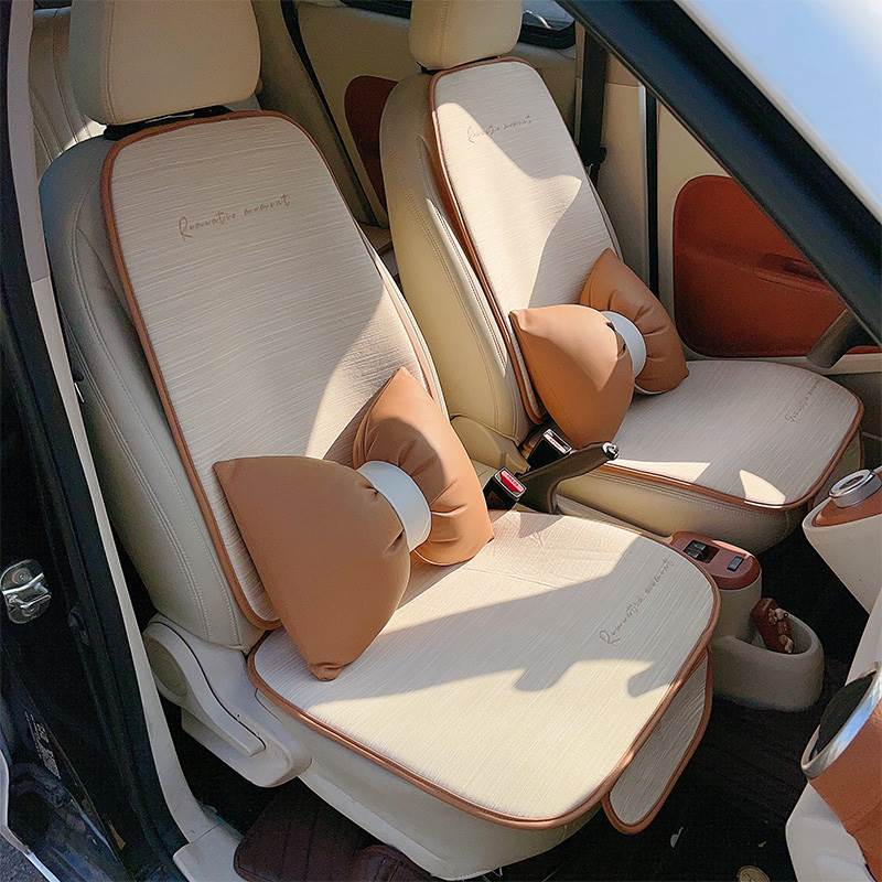 汽车坐垫夏季女士车内高端冰丝座椅套通风透气车载通用高级感座垫