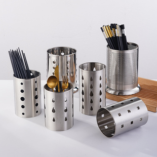 不锈钢筷子筒商用沥水筷笼串串香竹签筒餐具笼筷架吸管筒烧烤签筒