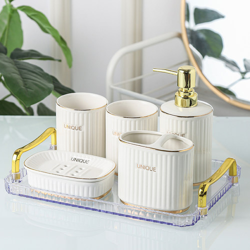 轻奢样板房陶瓷漱口杯集图