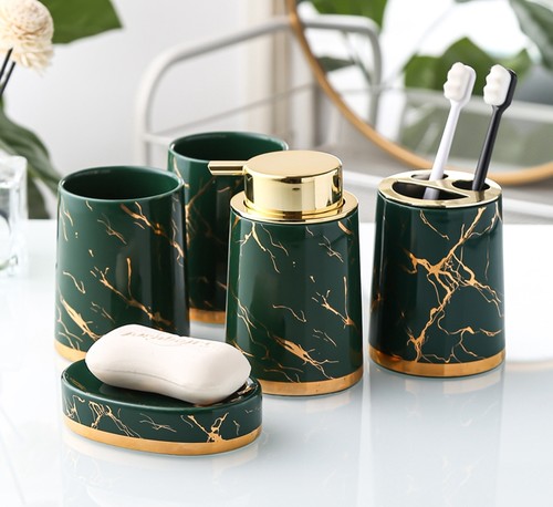 轻奢陶瓷牙刷家用杯子洗漱套装