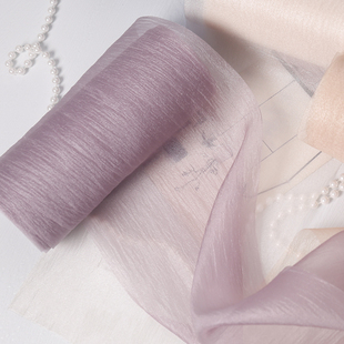 15厘米法式褶皱肌理纱带加宽质感艺术丝带包装花艺装饰蝴蝶结婚礼