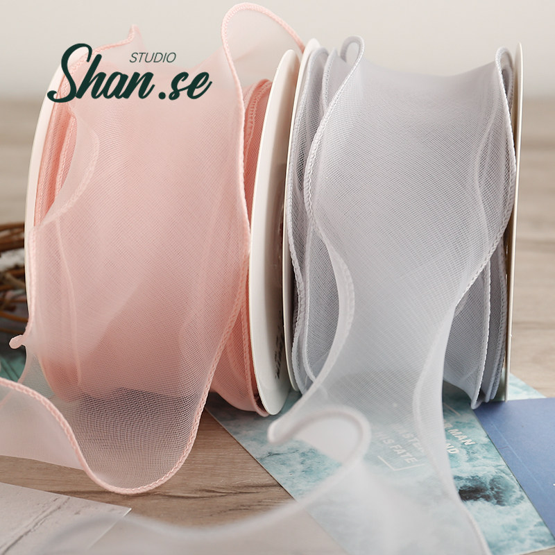 6cm哑光波浪纱鱼尾纱拷边丝带纱带温柔ins风礼物蛋糕带子彩带织带,居家布艺,丝带/绸带/布带,淘宝优惠券,粉丝福利购,淘宝优惠卷