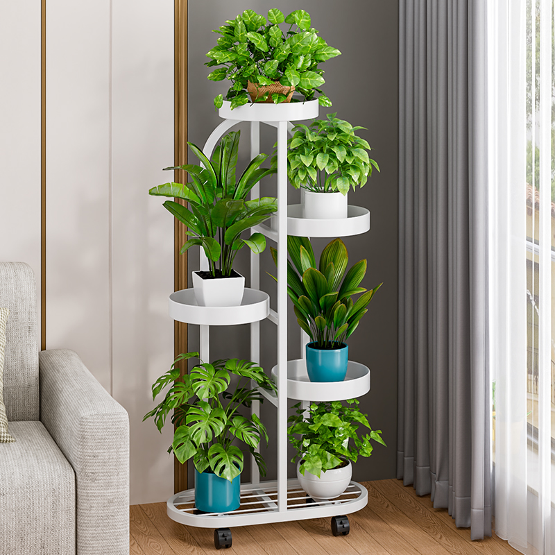 多层花架客厅落地式室内