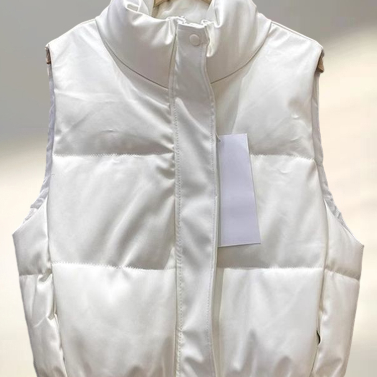 大码女装秋冬新款夹棉立领短款马甲外穿小个子无袖叠穿马棉服外套