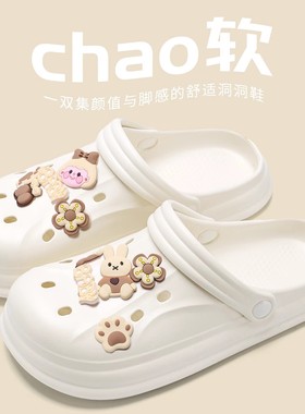 包头洞洞鞋女夏款佩饰diy鞋花鞋上装饰可爱卡通配件凉鞋女夏DS004