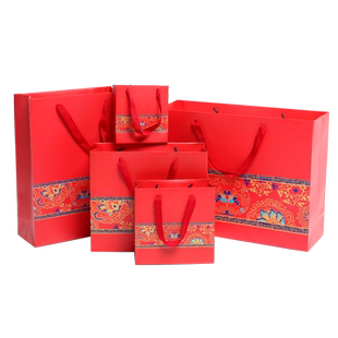 中国风春节礼品袋马年纸袋包装纸袋手提纸袋纸袋生日礼品纸袋