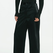 绒感鳄鱼纹直筒宽松男皮裤 TIMBER DECK