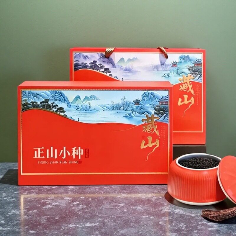 中秋送长辈高档陶瓷罐装茶叶礼盒