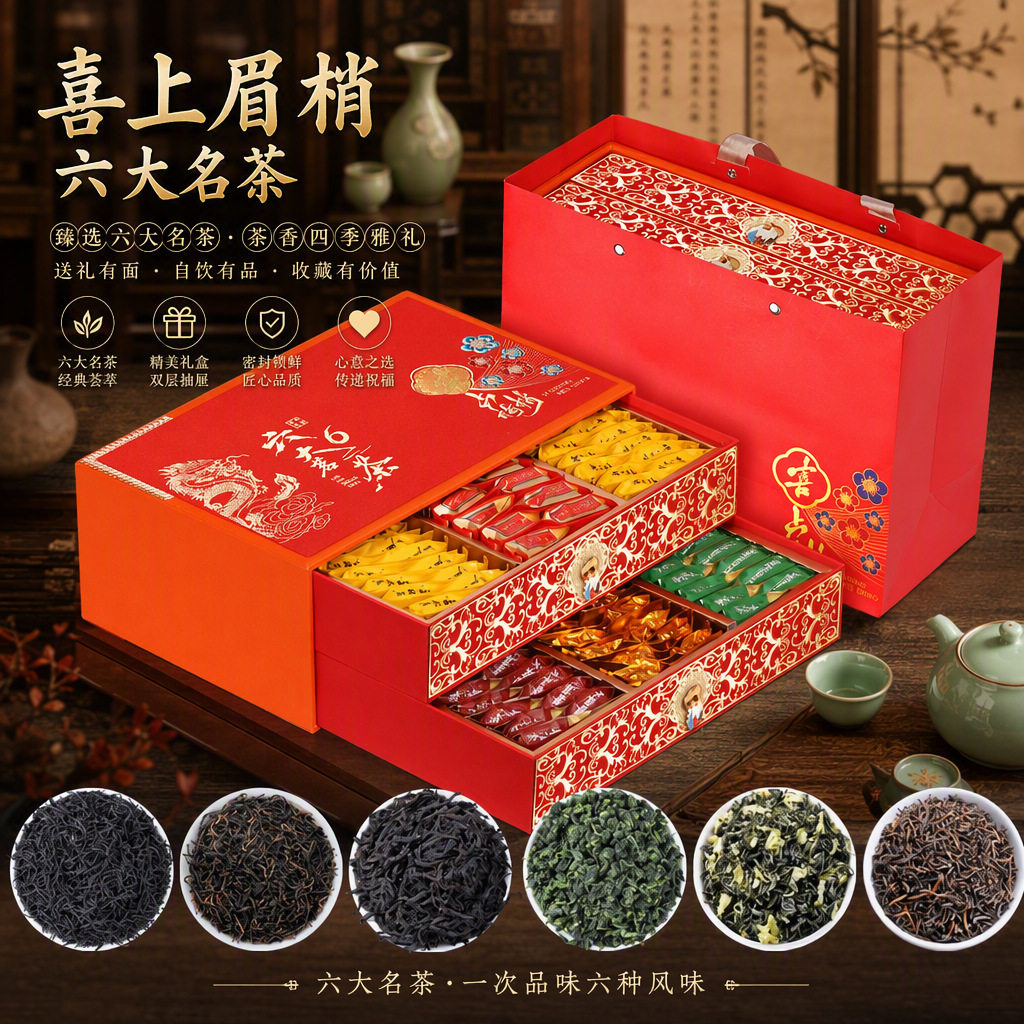 中秋高档茶叶礼盒送长辈员工团购