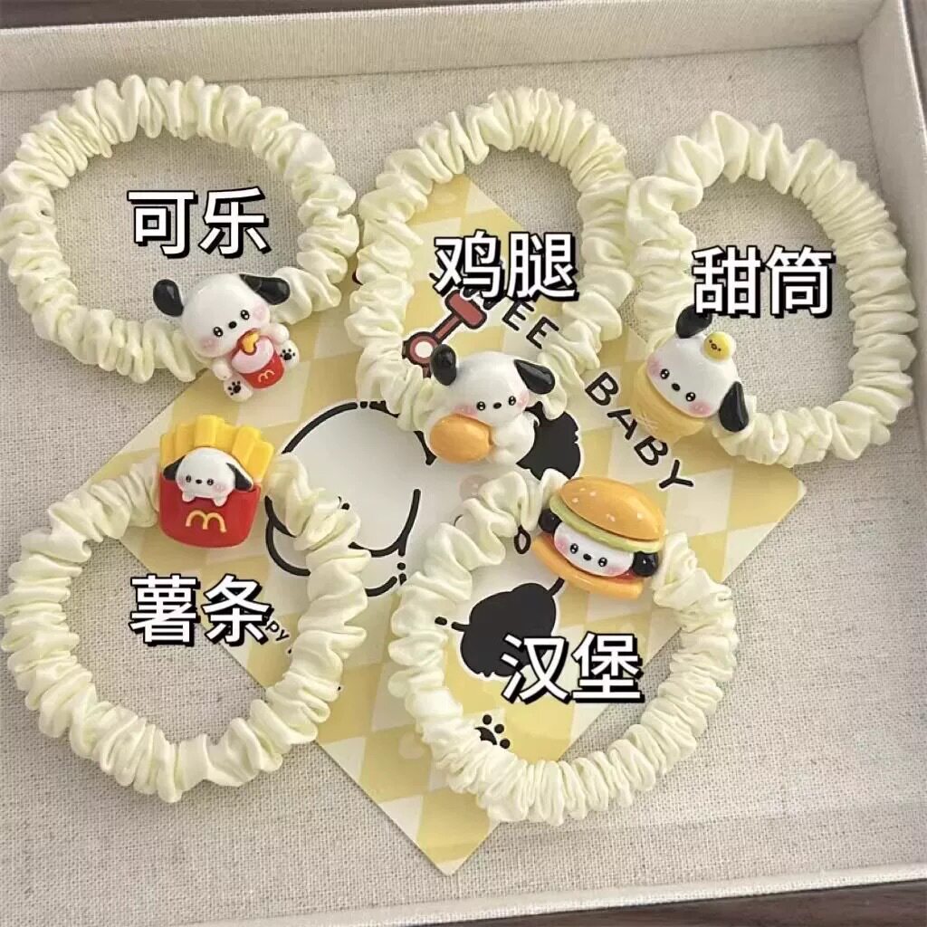 卡通可爱麦当劳打工帕恰狗发绳