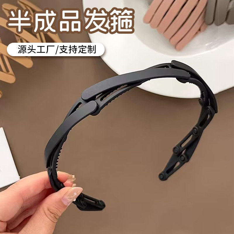 A016便携式发箍带齿圆形箍洗脸发饰洗脸发带发卡简约头饰女士