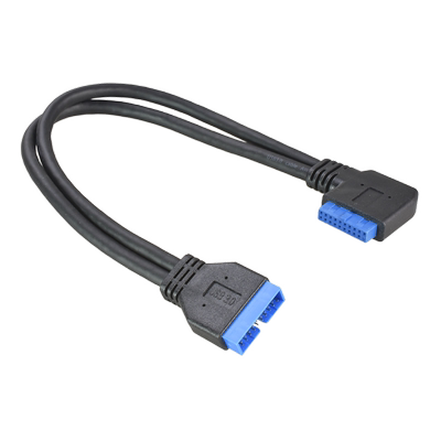 弯头主板USB3.0插针延长线19Pin