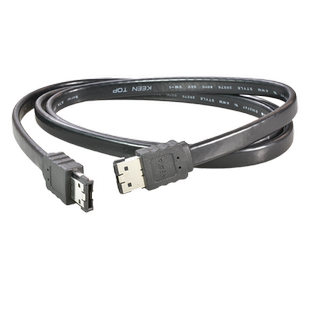 eSATA数据线1米 ESATA外置转高速屏蔽数据线移动硬盘盒/底座配线