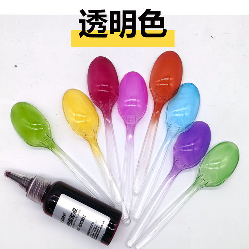 透明色预调水性模型漆50ml金属色伪电镀高达船模DIY快干喷笔绘画