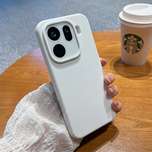 软糯液态硅胶适用oppofindx9手机壳新款 Findx9pro相机按键全包findx8s简约亲肤纯色高级感findx7防摔保护套