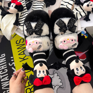 儿童袜子 颜值外穿搭鲨鱼裤 洋气趣味创意可爱M牵手款 条纹袜韩版