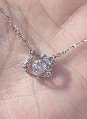 Kitty项链女设计感锁骨链