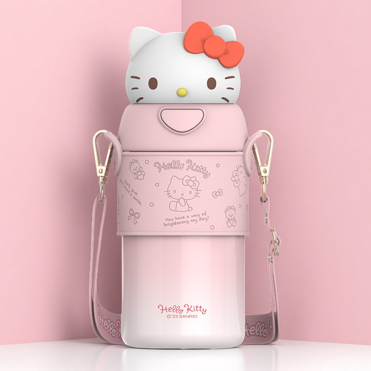 kitty保温杯吸管杯子560ml