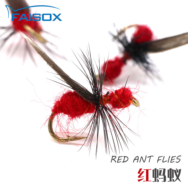蚂蚁飞蝇钩5只装毛钩假饵翘嘴