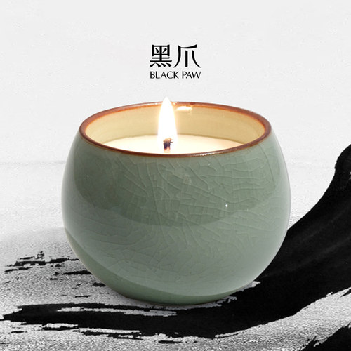 黑爪五瓷国风茶香蜡烛