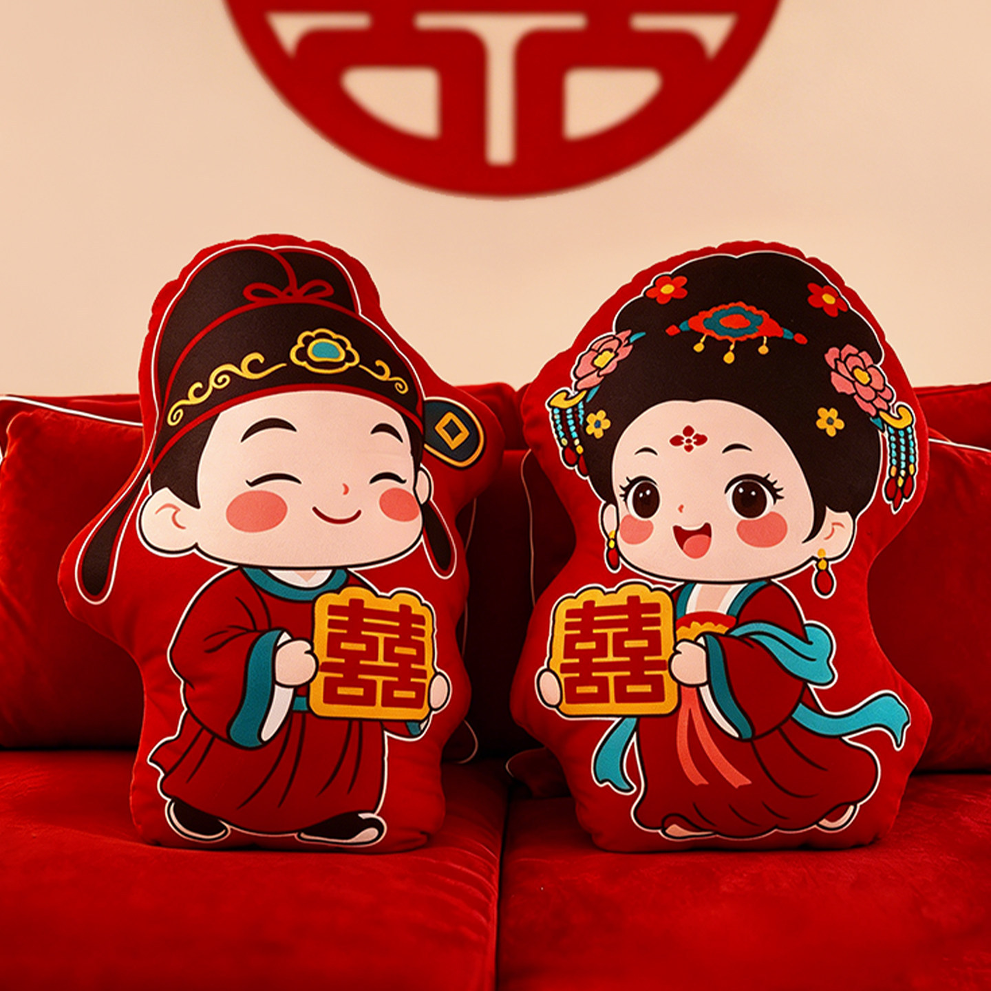 压床娃娃一对结婚新款高档适用婚