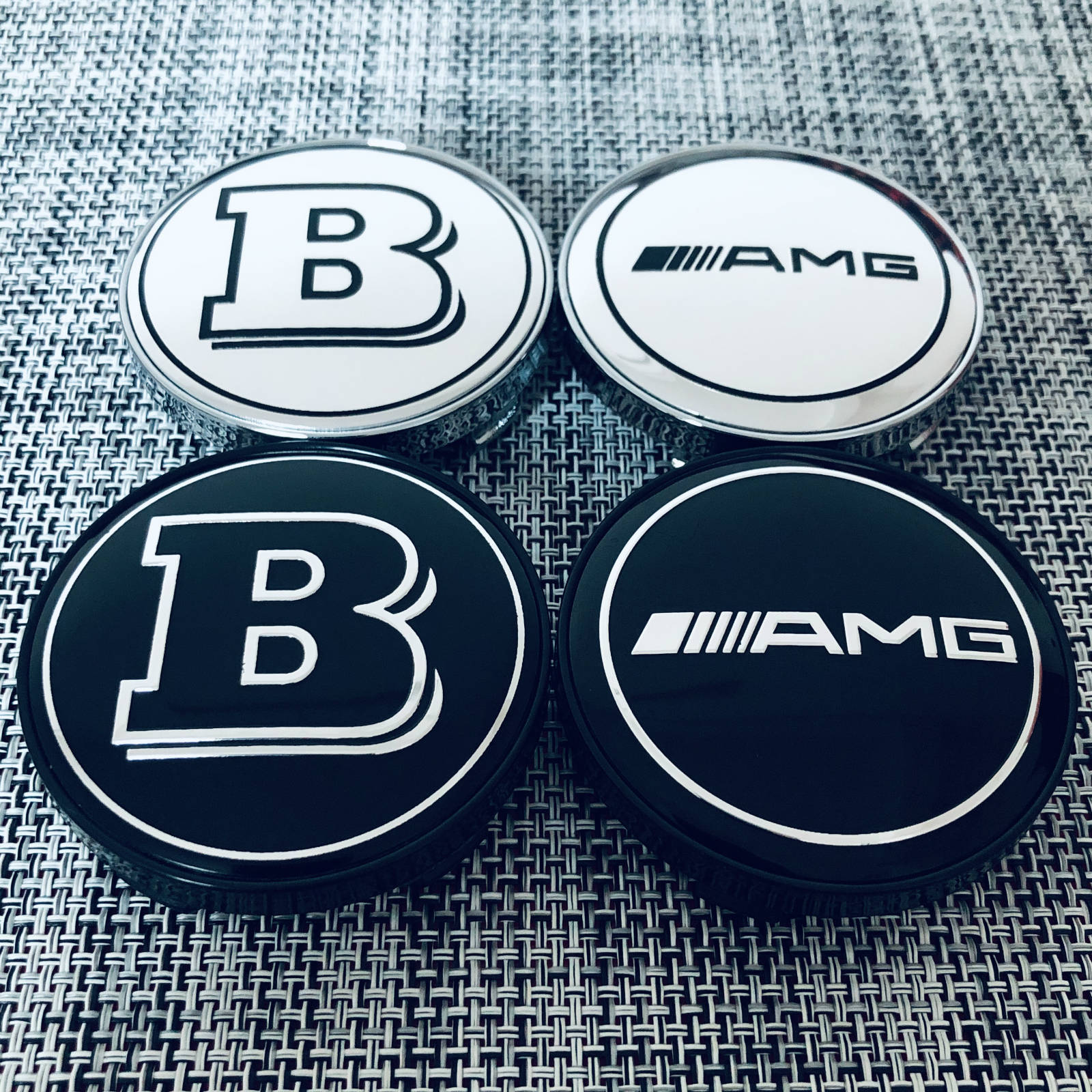 改装奔驰b标amg 大b轮毂盖60mm轮胎盖中心盖标