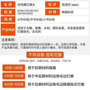 砂纸圈打磨头砂纸磨头玉石平面抛光头电磨头配件沙纸圈砂圈打磨圈