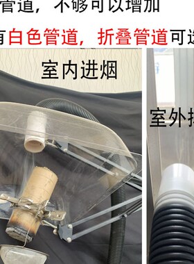 艾灸排烟机家用排风吸烟机神器All移动艾炙排烟支架细管排烟