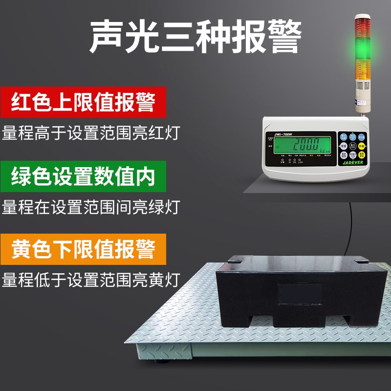 计重报警地磅1-3吨电子地磅秤声控报警地磅秤2吨