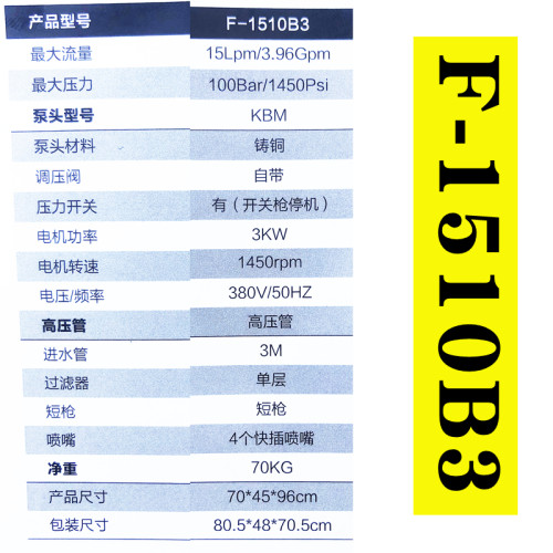 博拓1510B3高压水枪全自动感应电机水泵洗车器商用清洗机刷车神器