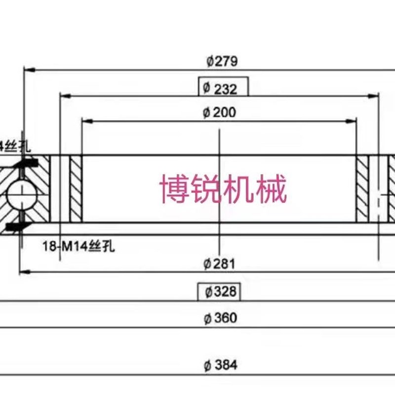 011现货外齿回转支承小型转台转盘轴承大型机械设备专用回转支撑