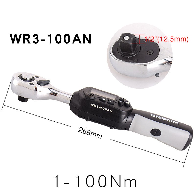 新款进口迷你扳扭力高精度数显手 0.3-100Nm预置可调公斤扭矩扳手
