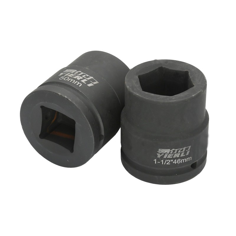 1寸半风炮套筒38mm接口液压扳手气动六角套头船舶矿山36mm-100mm