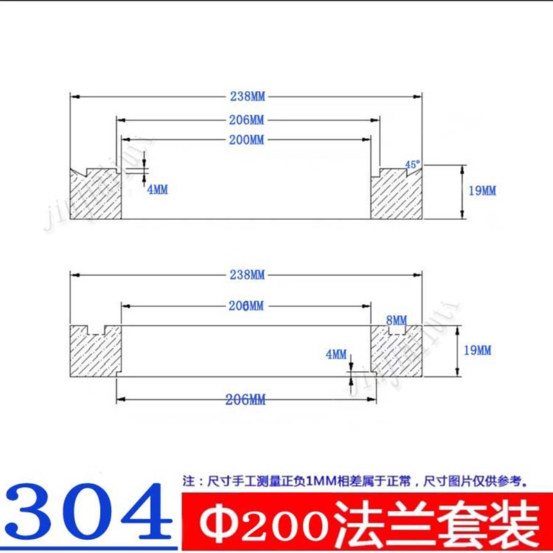 人孔法兰304不锈钢快开吊装焊接过滤器反应釜压力罐盖锁紧上下圈