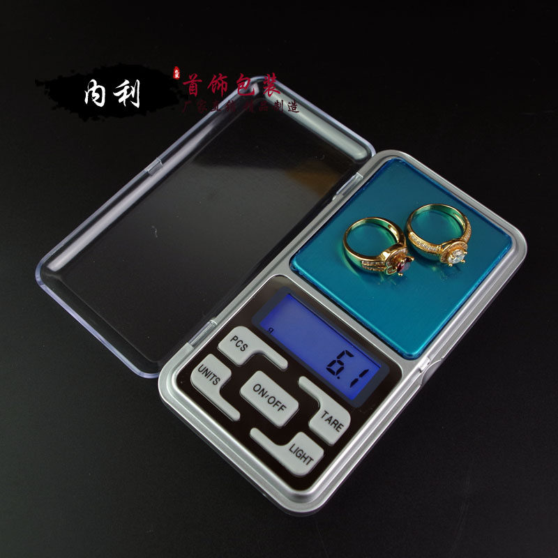 内利精准珠宝秤电子称0.01g克称0.1黄金微型天平秤精密电子称迷你