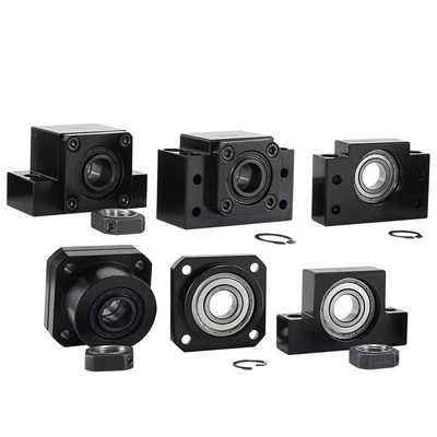 滚珠丝杆支撑座BK12丝杠轴承固定座BF10 EK20 EF FK25 FF AK AF15