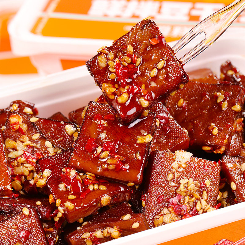 【佳琦直播】思乡山鲜拌豆干湖南特产香辣香干正宗平江酱干追剧