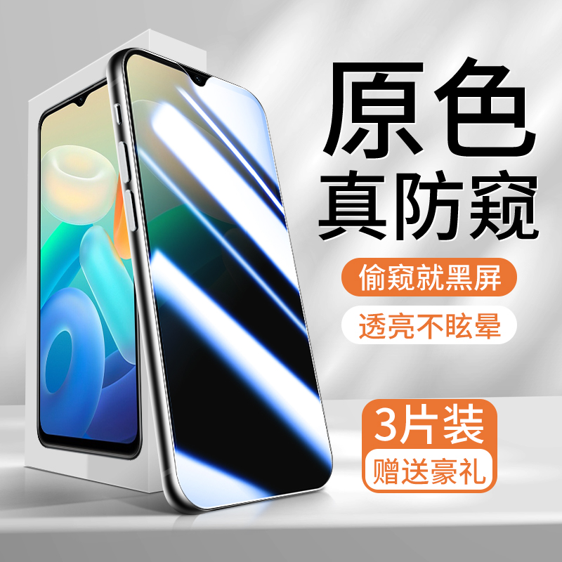 vivoy55s升级防窥钢化膜