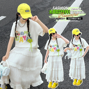 宽松 女童装 可爱短袖 夏季 ins初中生上衣超美透气超好看少女百搭款