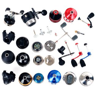 弹弓射鱼镖鱼轮配件渔轮润滑油轴承大齿内罩顶针盖线杯摇把堡垒