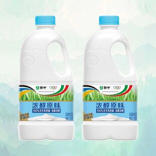 蒙牛自然风味酸奶1.1kg水果捞用原味大桶装 酸牛奶家庭装
