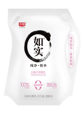 光明如实0蔗糖优酪乳益生菌