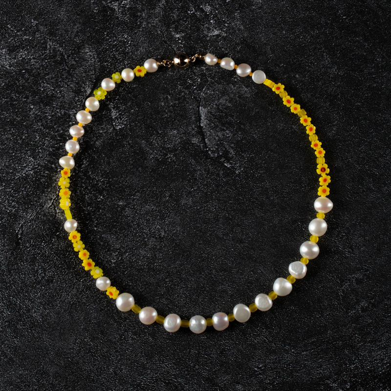 GNAPxPANG JEWELRY 双黄蛋之夜 千花琉璃淡水珍珠