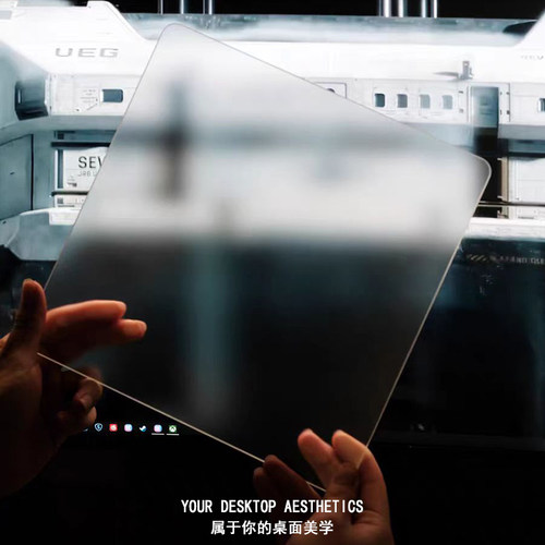 光伏玻璃鼠标垫顺滑高级感 FPS电竞游戏垫超大钢化玻璃办公桌垫子