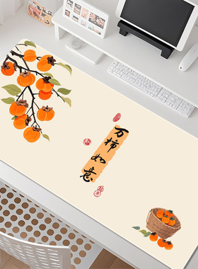 FTTOT国风插画鼠标垫超大号电脑键盘垫办公室桌面垫古风写字台垫