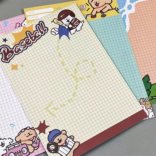 抓娃娃小狗B5拍纸本卡通ins风 学生笔记本高颜值便签本留言记事本